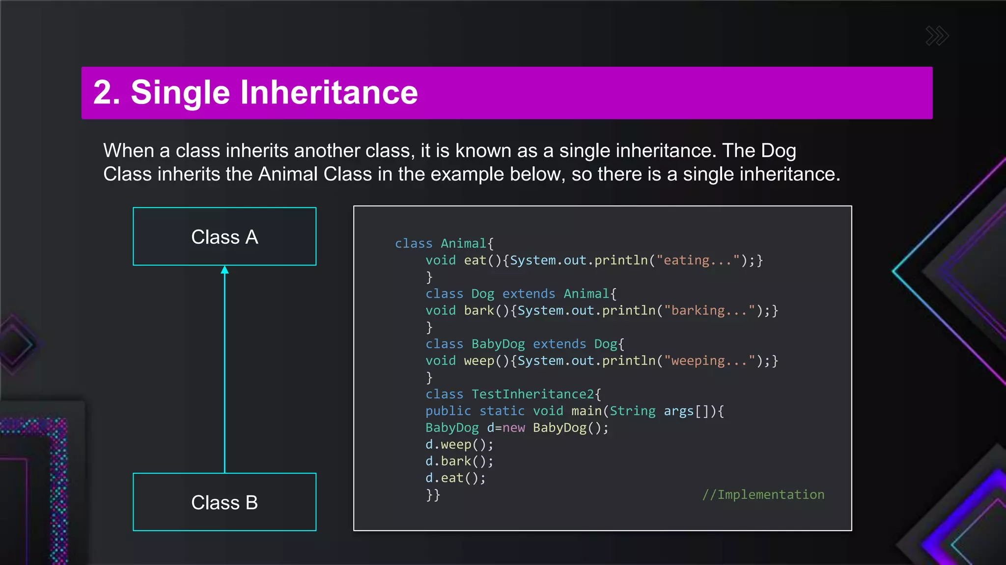 Inheritance in java | PPTX
