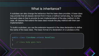 Inheritance in java | PPTX | Programming Languages | Computing