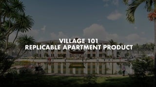 PROPRIETARY AND CONFIDENTIAL
VILLAGE 101
REPLICABLE APARTMENT PRODUCT
 