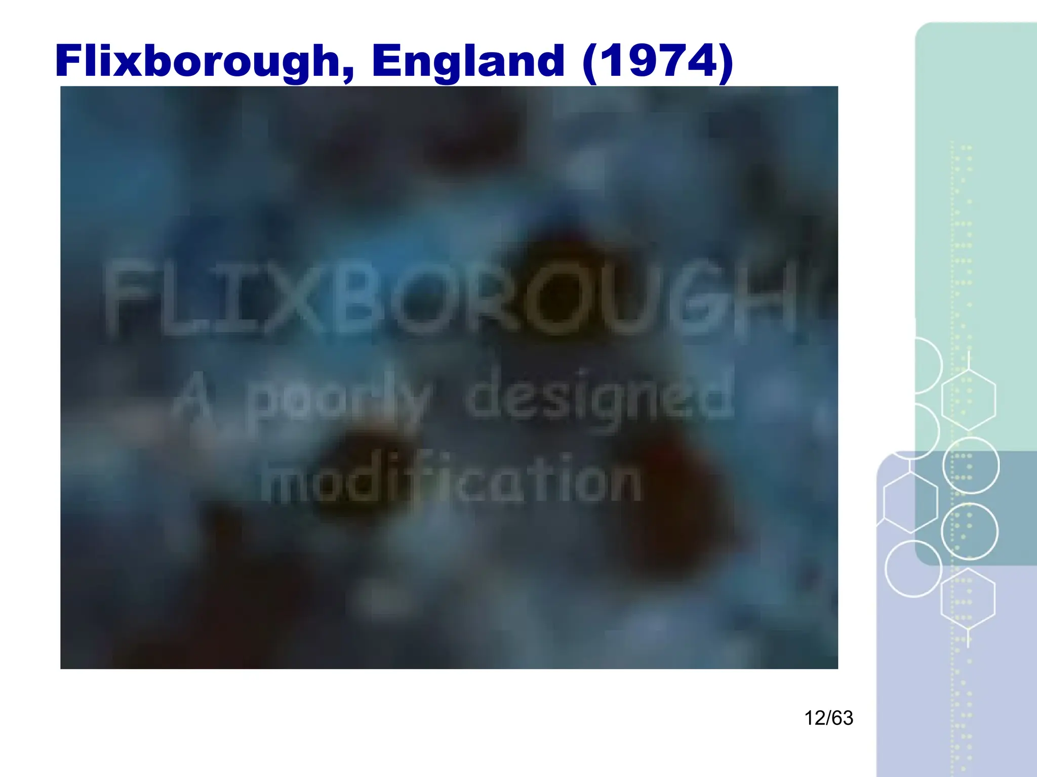 12/63
Flixborough, England (1974)
 