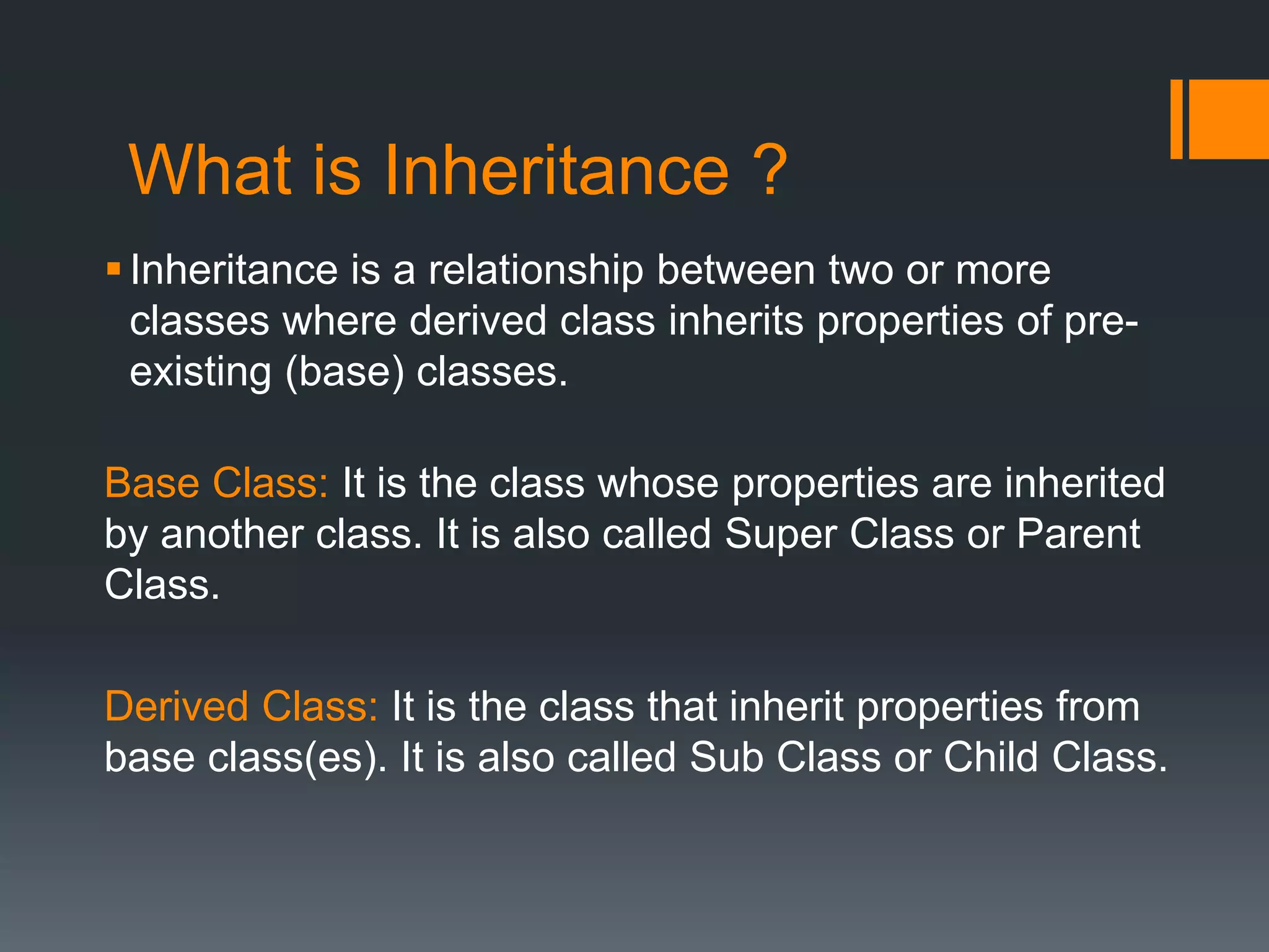 Inheritance in OOPS | PPT