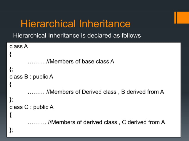 Inheritance in OOPS | PPTX | Programming Languages | Computing