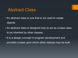 Inheritance in OOPS | PPTX