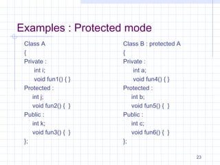 Proteted B Example Inheritance | PPT