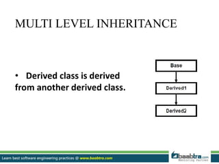 Inheritance in C++ | PPTX | Programming Languages | Computing
