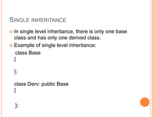 Inheritance in c++ | PPT