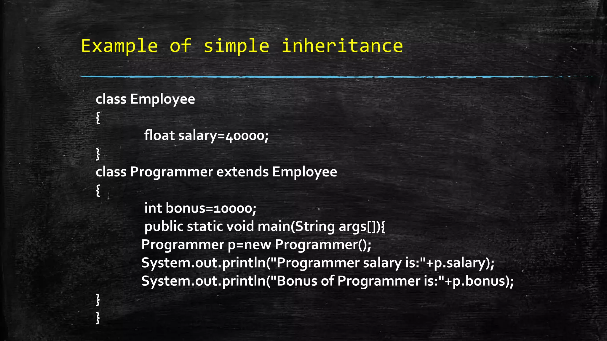 Inheritance in java | PPT