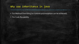 Inheritance in java | PPT