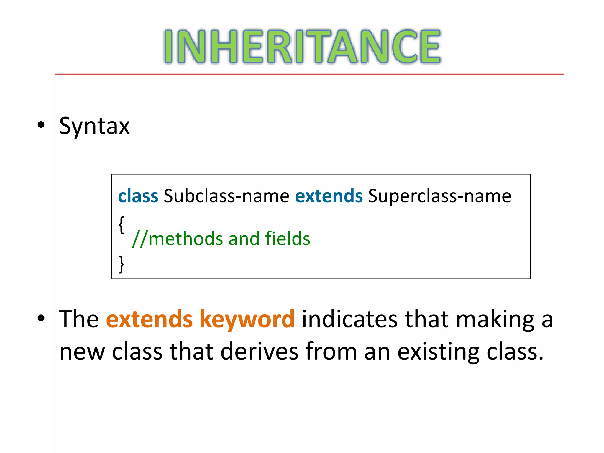 Java Inheritance | PPT