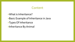 Inheritance In Java | PPTX