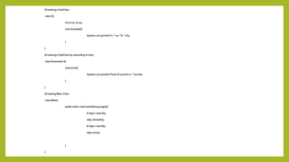 Inheritance In Java | PPTX