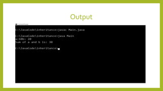 Inheritance In Java | PPTX