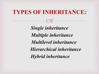 Inheritance | PPT