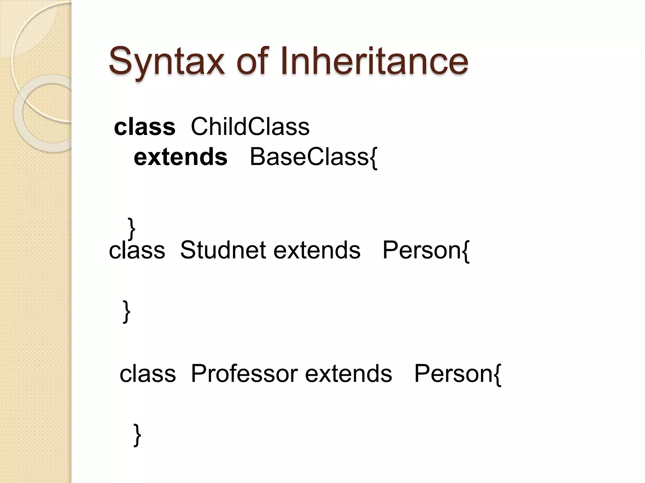 Inheritance In Java | PPTX