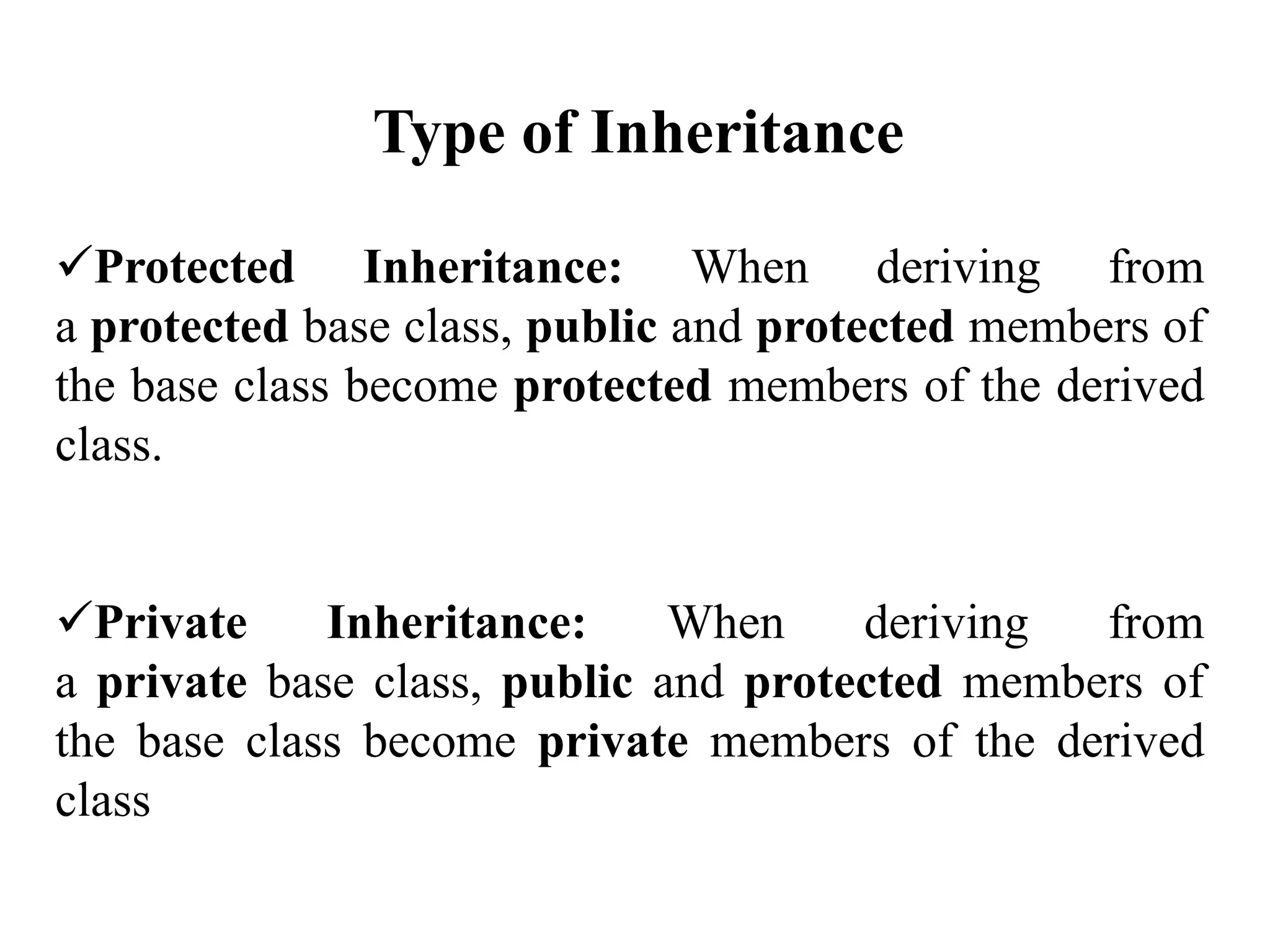 Inheritance in C++ | PPT