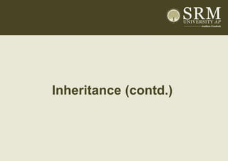 Sub Heading
Inheritance (contd.)
 