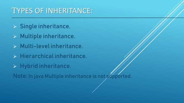 Inheritance,single,multiple.access rulepptx | PPT