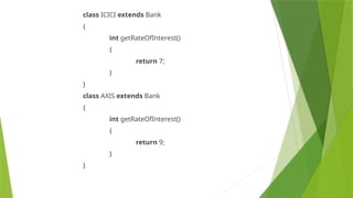 Inheritance in Java,Type of Inheritance,Method overriding | PPT