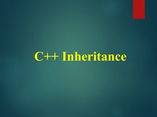 Inheritance and Its Types in C++ (Single, Multiple, Multi Level ...