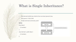 Comprehensive Guide to Inheritance in C++ Programming | PPTX