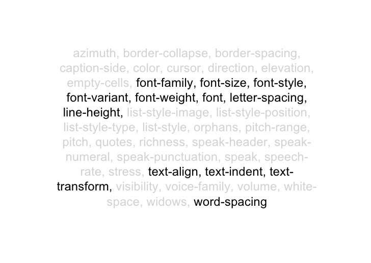Css Inheritance
