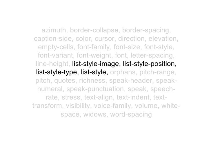 Css Inheritance