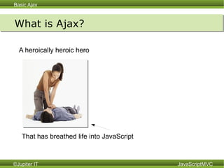 What is Ajax? A heroically heroic hero   That has breathed life into JavaScript   