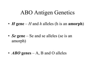 Inheritance and genetic of blood group | PPTX