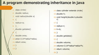 inheritance and interface in oops with java .pptx