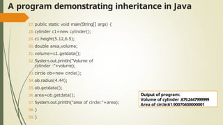 inheritance and interface in oops with java .pptx