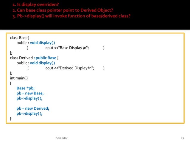 Inheritance and polymorphism | PPT
