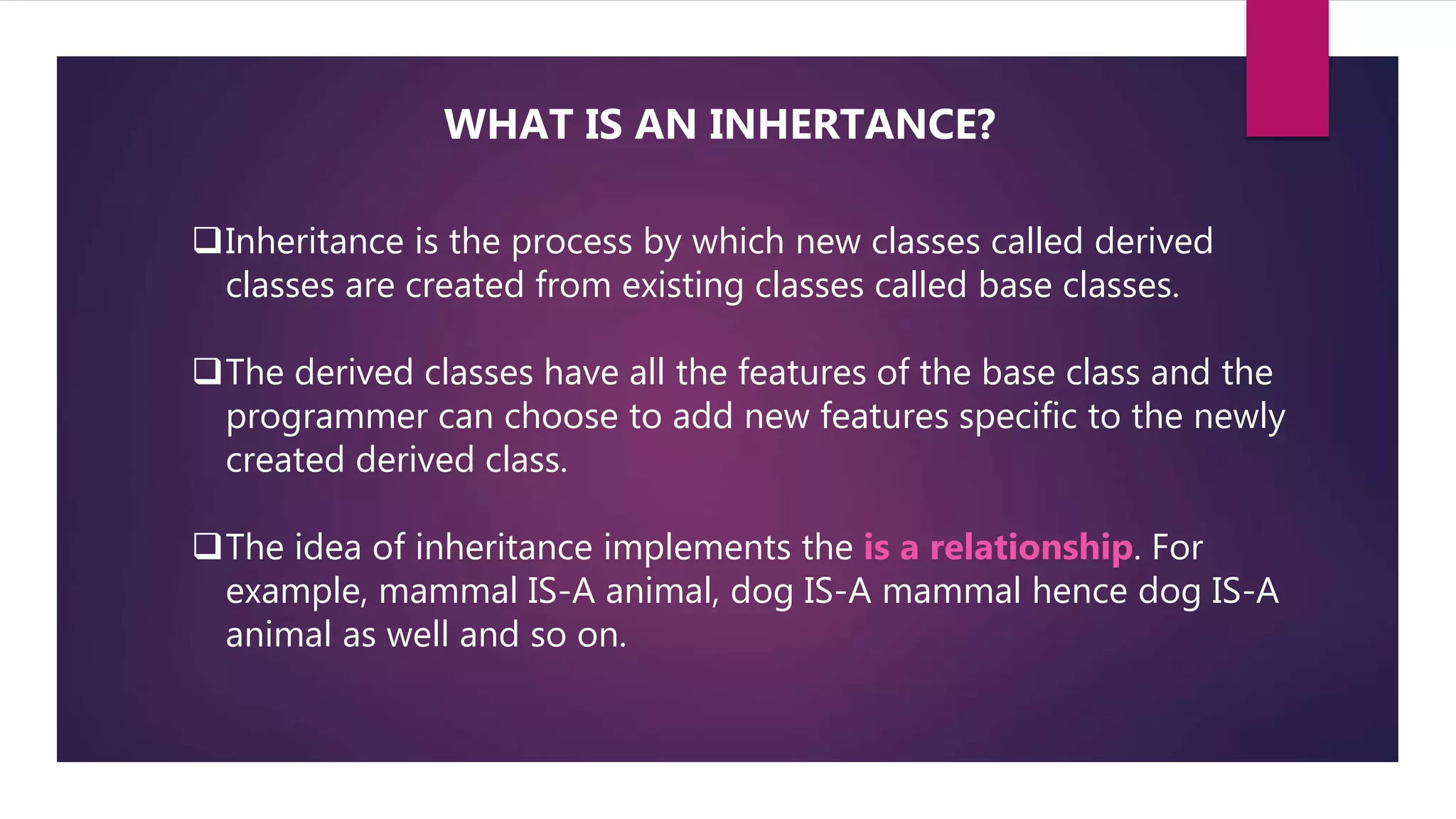 Inheritance in c++ | PPTX