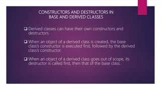 Inheritance in c++ | PPTX