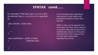 Inheritance in c++ | PPTX