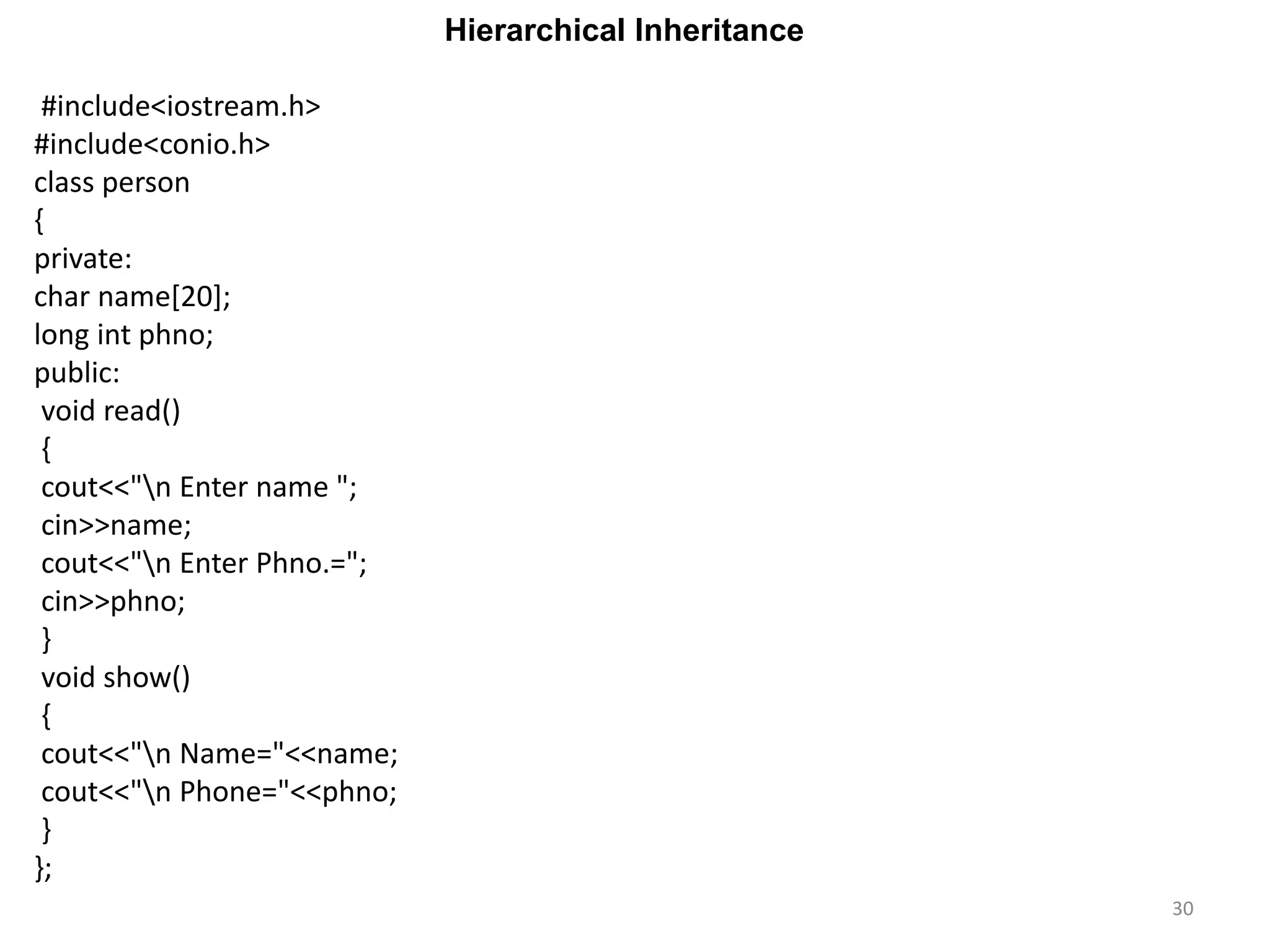 Inheritance in C++ | PPT | Programming Languages | Computing