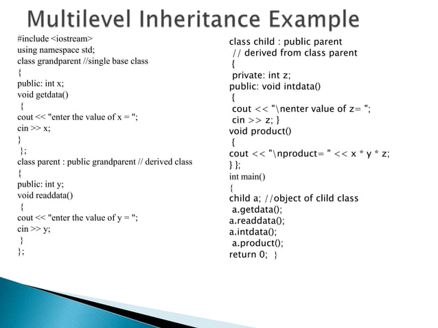 Inheritance in c++theory | PPT