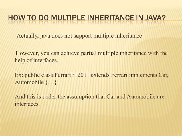Inheritance in java | PPTX