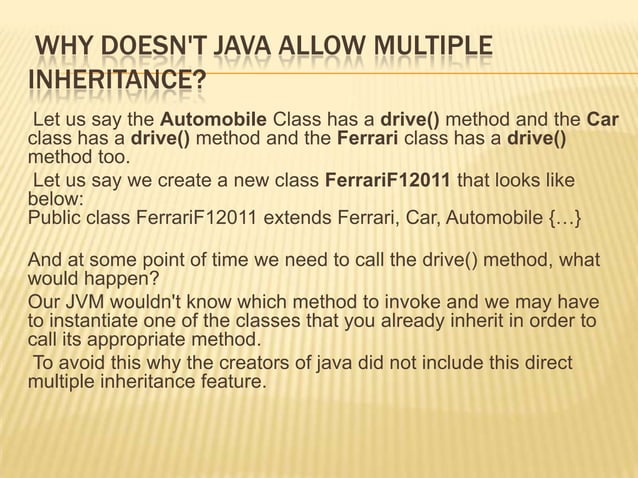Inheritance in java | PPTX