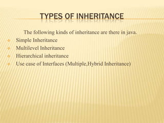 Inheritance in java | PPT