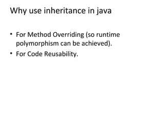 Inheritance in java | PPT