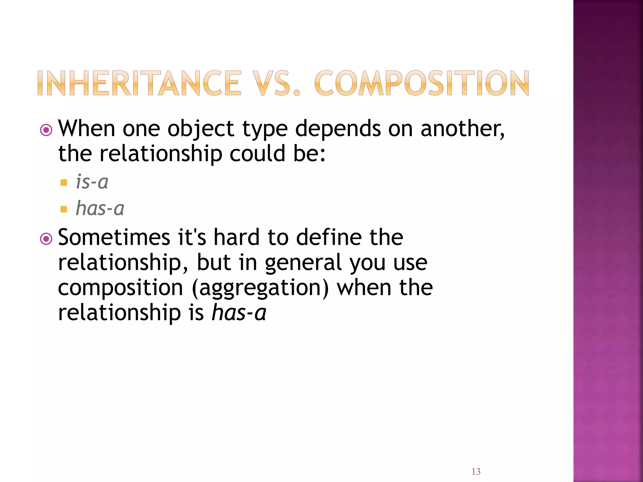 Inheritance in java.ppt | Programming Languages | Computing