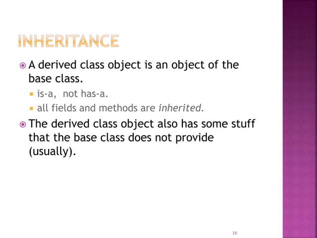 Inheritance in java.ppt | Programming Languages | Computing