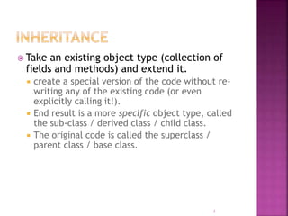 Inheritance in java.ppt | Programming Languages | Computing