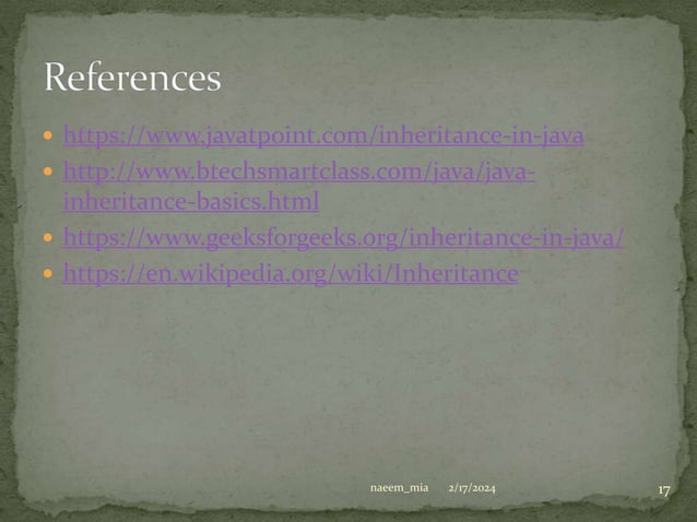 Inheritance in Java beginner to advance with examples.pptx