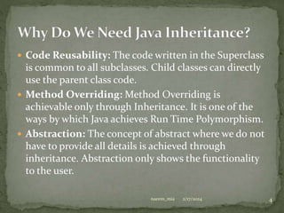 Inheritance in Java beginner to advance with examples.pptx