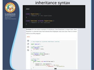 inheritance syntax
 