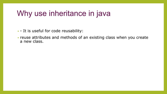 Inheritance in oop | PPT | Free Download