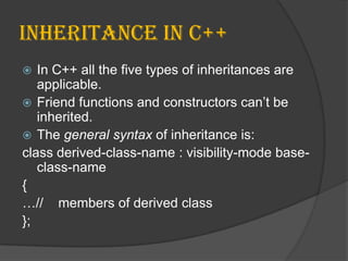 Inheritance in oops | PPT