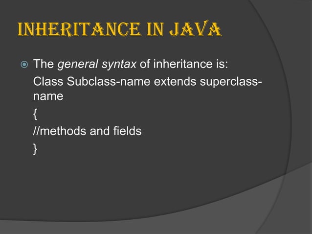 Inheritance in oops | PPTX | Programming Languages | Computing