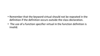 INHERITANCE, POINTERS, VIRTUAL FUNCTIONS, POLYMORPHISM.pptx